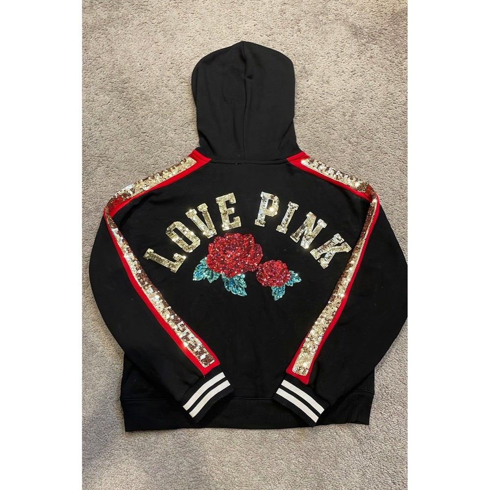 VS PINK Rose Bling Hoodie